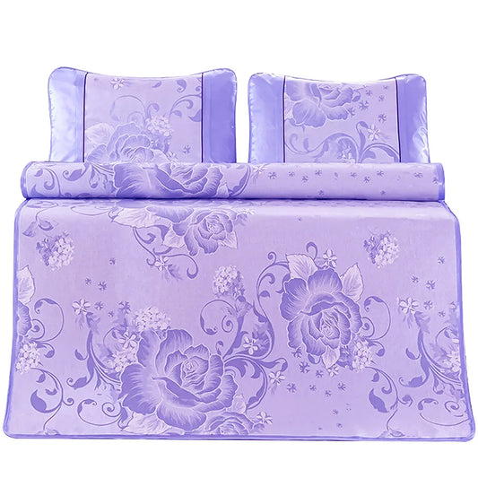 Set lenjerie pat dublu, latime 180cm, Naimeed D4912, Mov - 221.ro