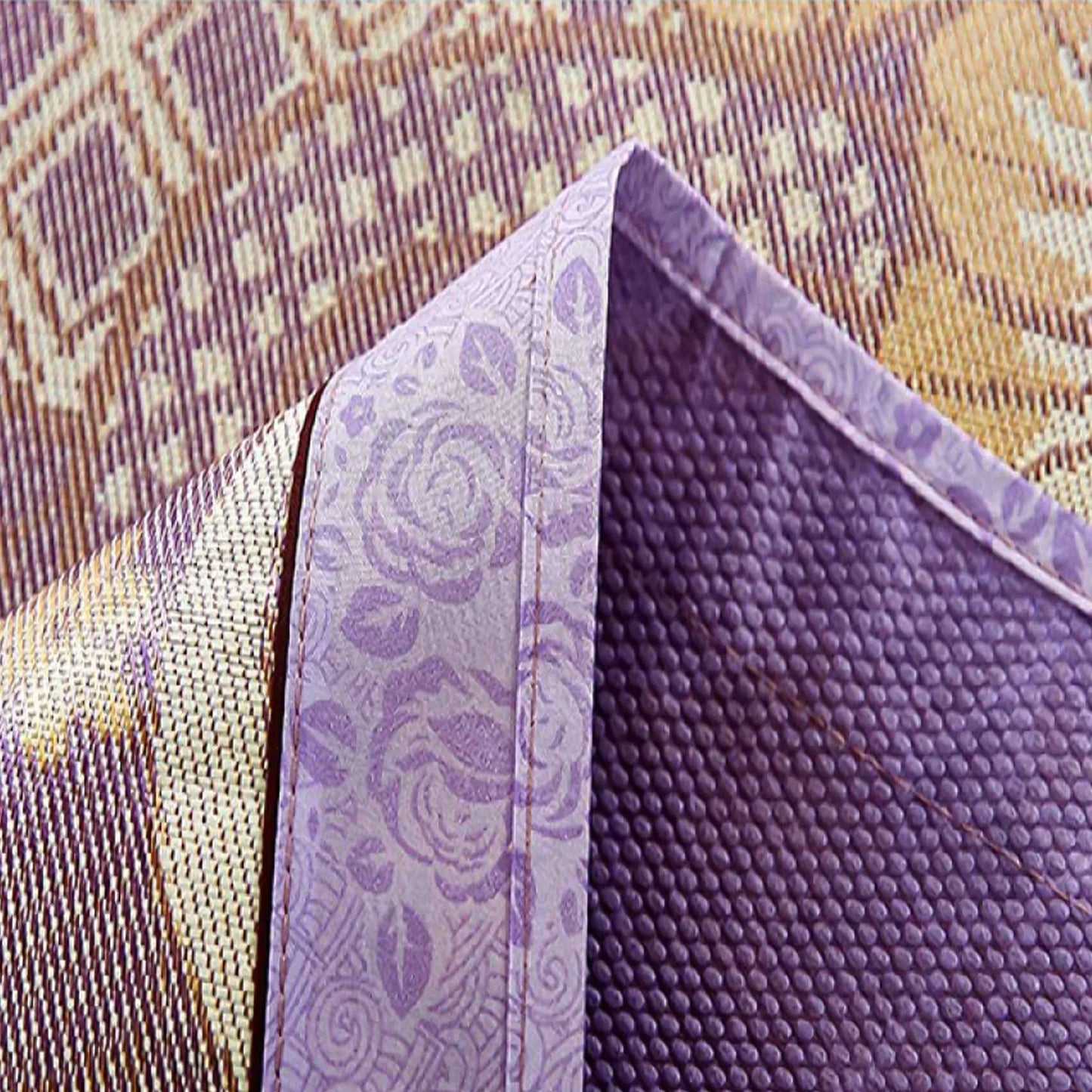Set lenjerie pat dublu, latime 145cm, Naimeed D4911-Purple, Mov - 221.ro