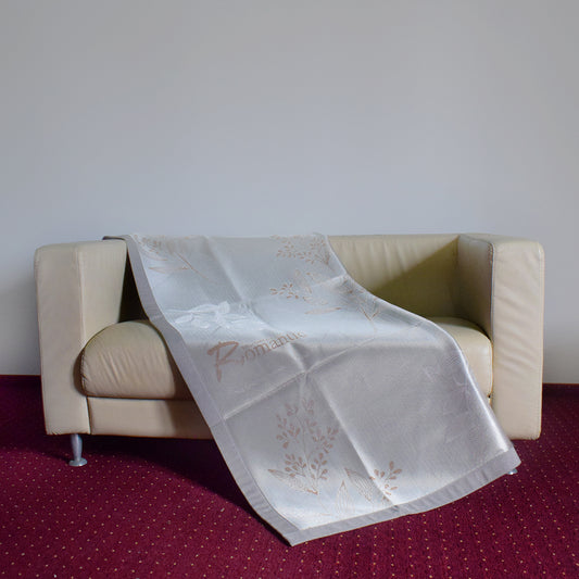 Set lenjerie pat dublu, latime 145cm, Naimeed D4913, Gri