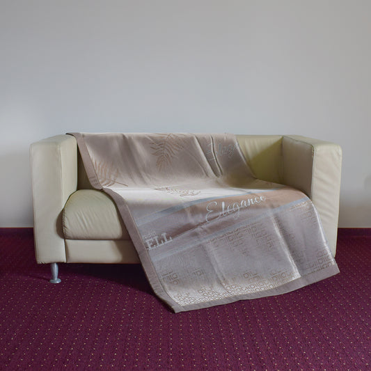 Set lenjerie pat dublu, latime 180cm, Naimeed D4913, model Elegance, Maro