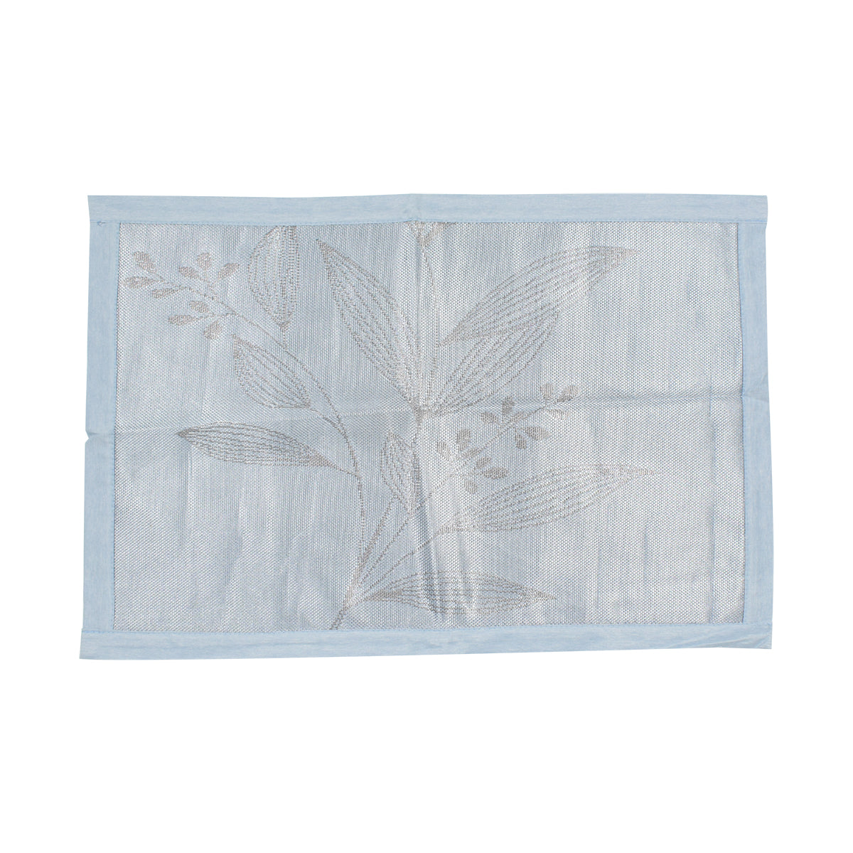 Set lenjerie pat dublu, latime 145cm, Naimeed D4913, model Romantic, Albastru