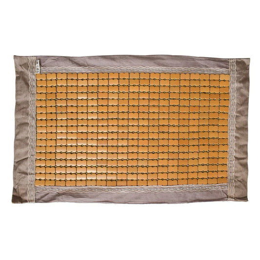 Fata de perna, model din bambus, Naimeed D4923, Maro, Broderie alba - 221.ro