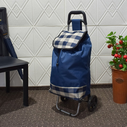 Carucior de piata pliabil, Naimeed D4941, 2 roti, 37 L, Albastru