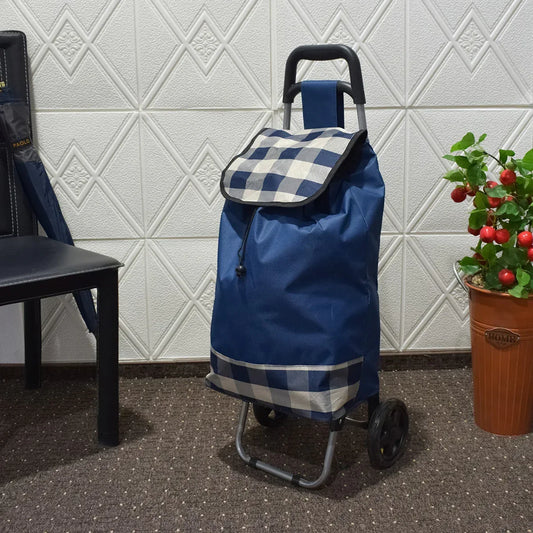 Carucior de piata pliabil, Naimeed D4941, 2 roti, 37 L, Albastru - 221.ro