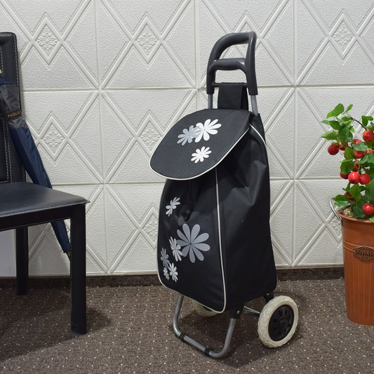 Carucior de piata pliabil, Naimeed D4942, 2 roti, 37 L, Negru