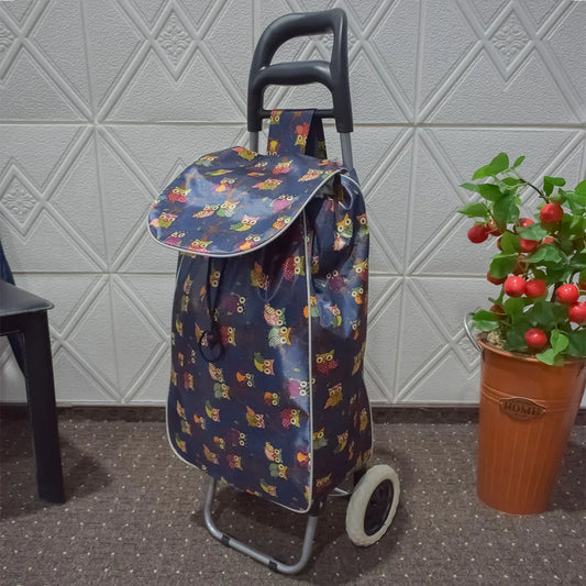 Carucior de piata pliabil, Naimeed D4944, 2 roti, 37 L, Albastru - 221.ro