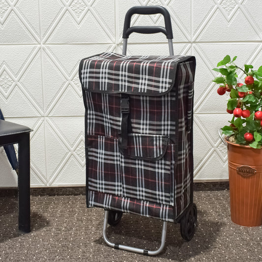 Carucior de piata pliabil, Naimeed D4945, 2 roti, 43 L, Negru