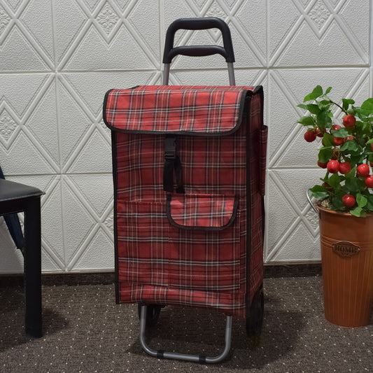 Carucior de piata pliabil, Naimeed D4945, 2 roti, 43 L, Rosu - 221.ro