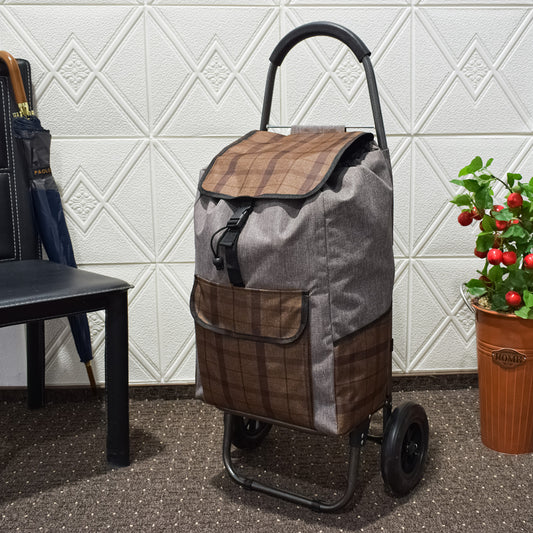 Carucior de piata pliabil, Naimeed D4947, 2 roti, 49 L, Maro