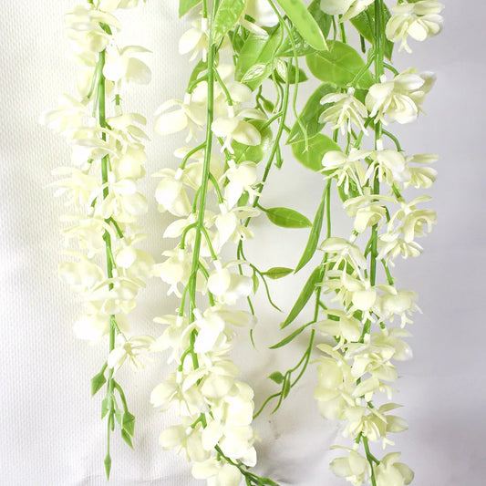 Planta artificiala curgatoare, inaltime 100cm, Naimeed D4952, Alb - 221.ro