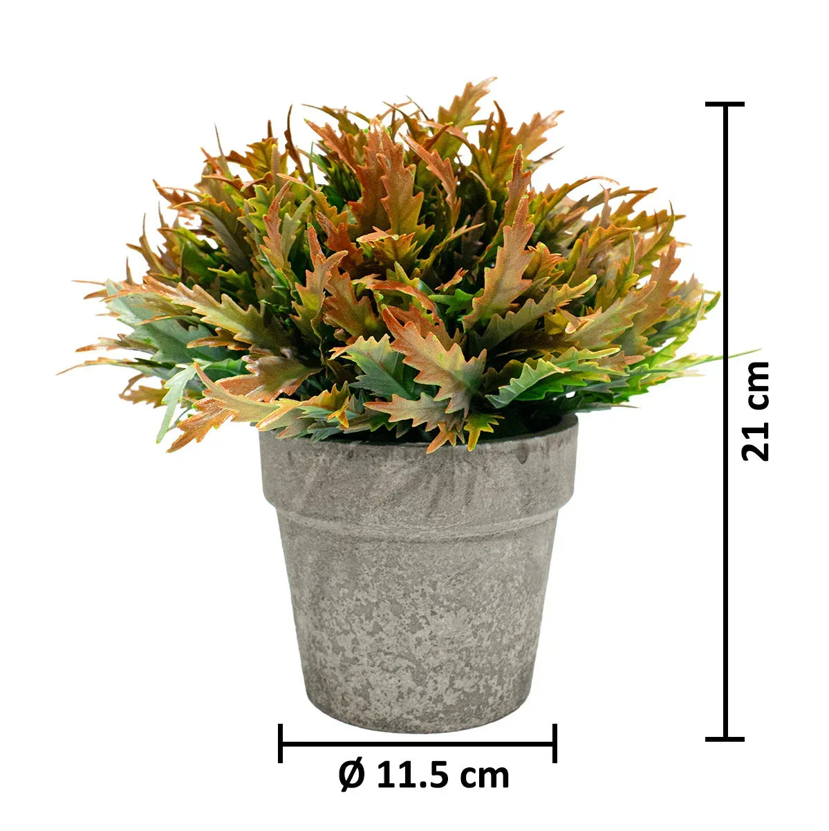 Planta Artificiala cu Ghiveci, D4955, Portocaliu - 221.ro