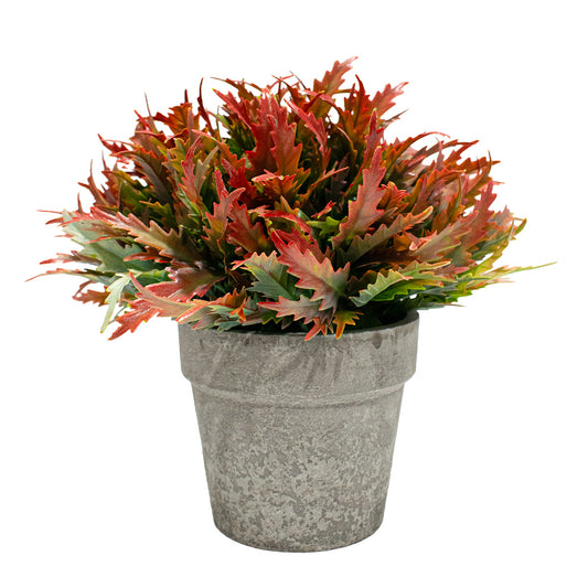 Planta Artificiala cu Ghiveci, D4955, Rosu