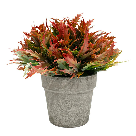 Planta Artificiala cu Ghiveci, D4955, Rosu - 221.ro
