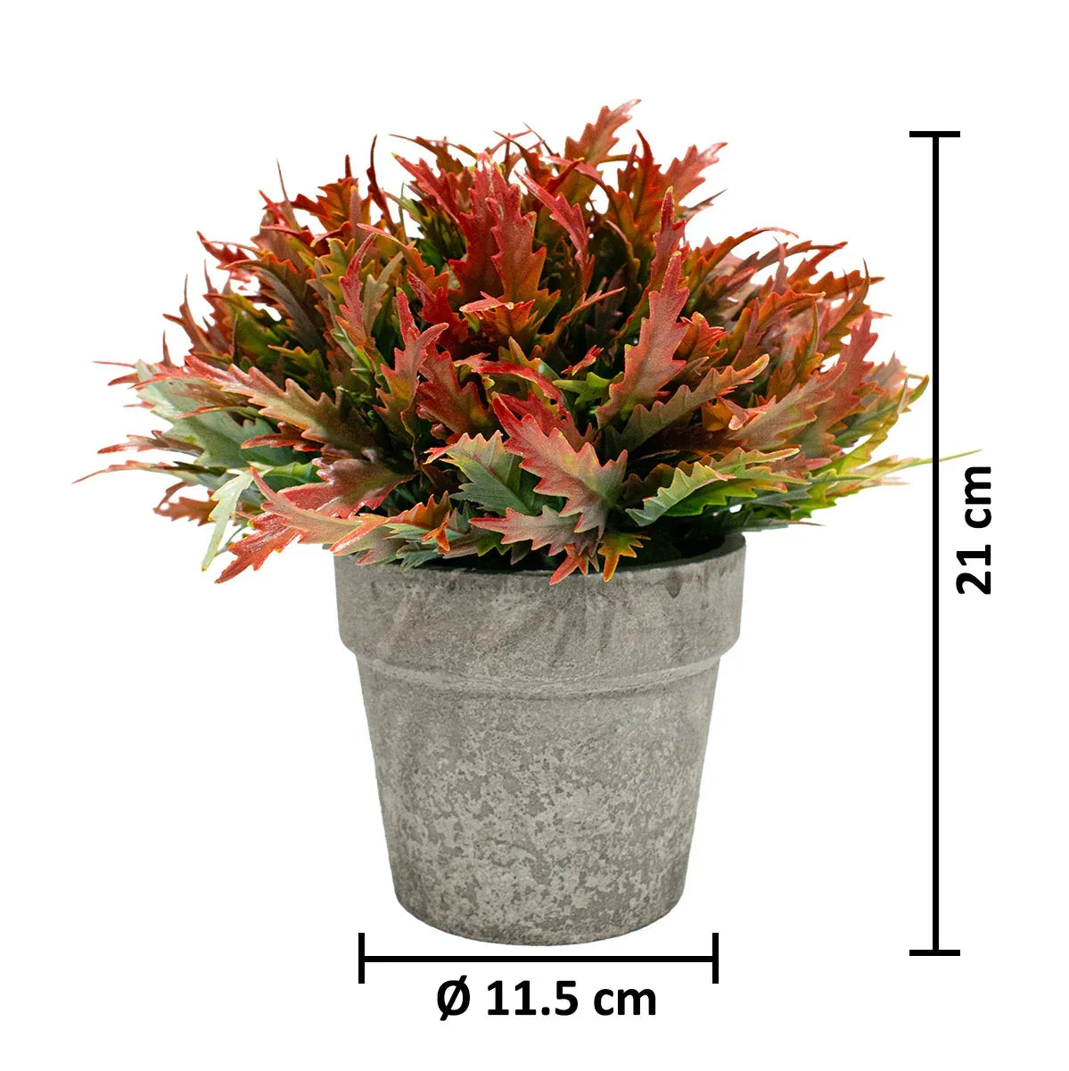 Planta Artificiala cu Ghiveci, D4955, Rosu - 221.ro