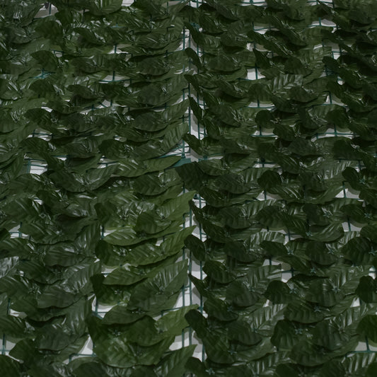 Plasa gard, frunze artificiale, Naimeed D4957, paravan pentru balcon, terasa si gard, Verde