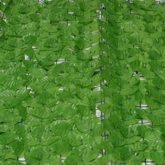 Set 2 role din frunze artificiale , Naimeed D4958SET2, pentru efect de gard viu, exterior si interior, special pentru crearea unui spatiu intim, cu rezistenta la apa si la razele UV, paravan pentru balcon, terasa si gard, Verde Deschis
