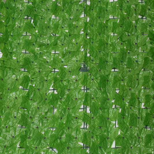 Set 2 role din frunze artificiale, Naimeed D4960SET2 iedera, pentru efect de gard viu, exterior si interior, special pentru crearea unui spatiu intim, cu rezistenta la apa si la razele UV, paravan pentru balcon, terasa si gard, Verde Deschis