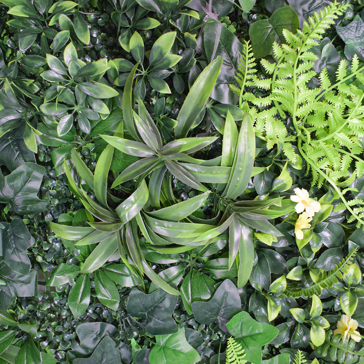 Panou verde din plante artificiale, Naimeed D4961, 100x100cm