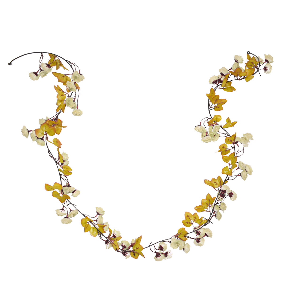 Set 3 ghirlande artificiale, Naimeed D5004, Alb, 1.7m