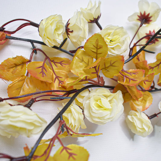 Set 3 ghirlande artificiale, Naimeed D5004, Alb, 1.7m