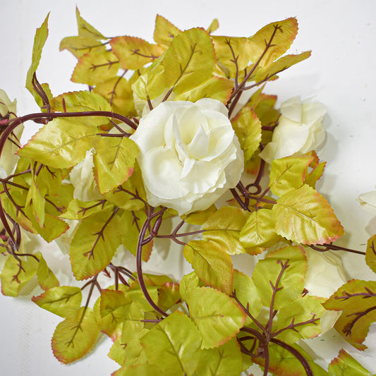 Planta artificiala, tip ghirlanda, Naimeed D5008, Alb, 2m