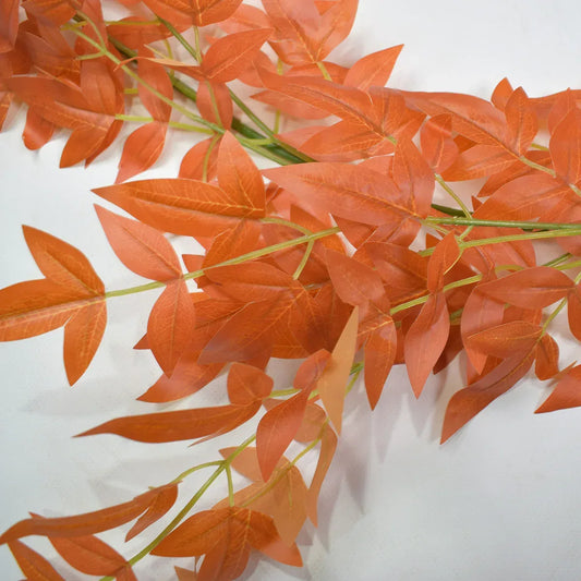 Set 3 plante artificiale, tip ghirlanda, Naimeed D5009, Rosu, 2m - 221.ro