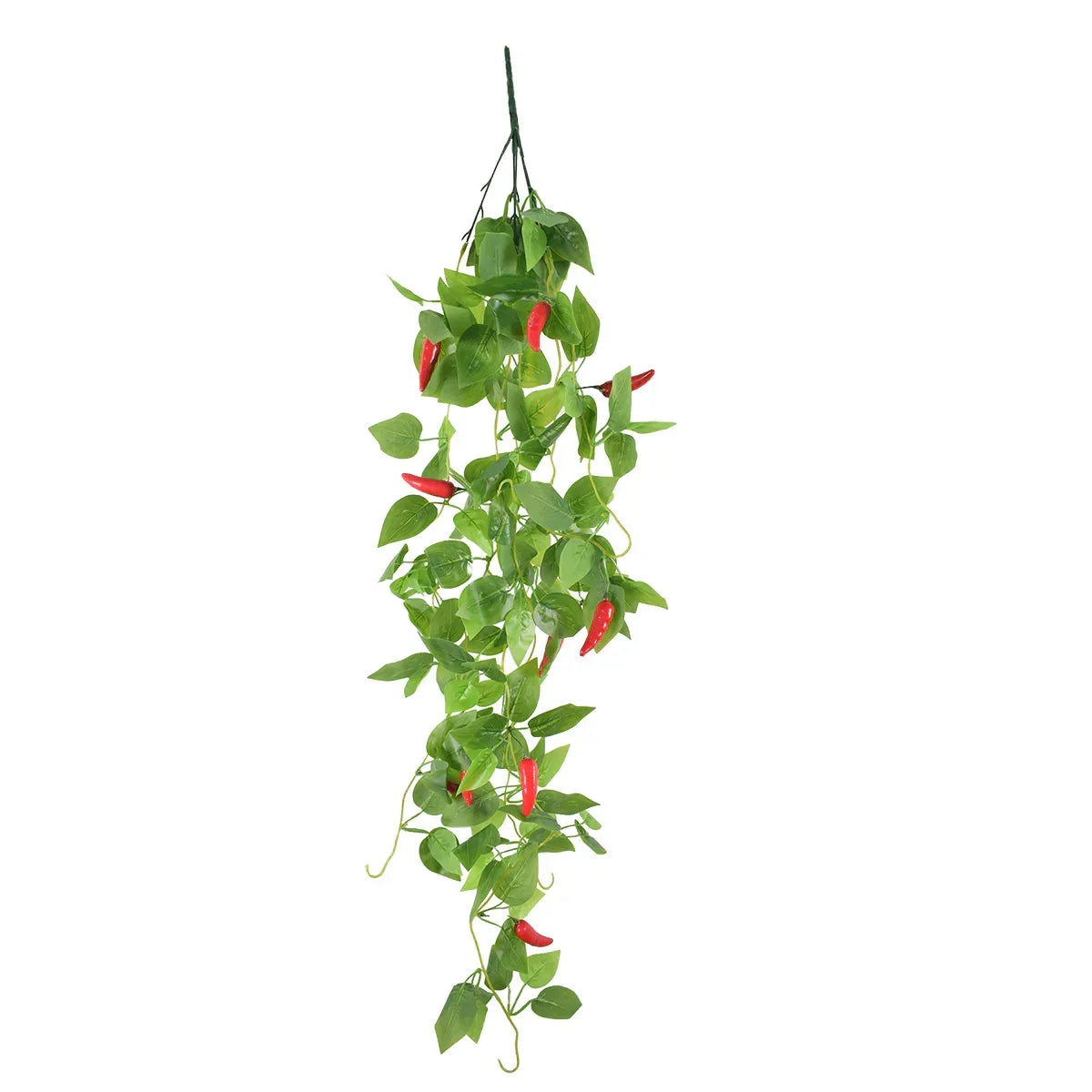 Planta artificiala curgatoare, inaltime 100cm, Naimeed D5015, model ardei, Rosu - 221.ro