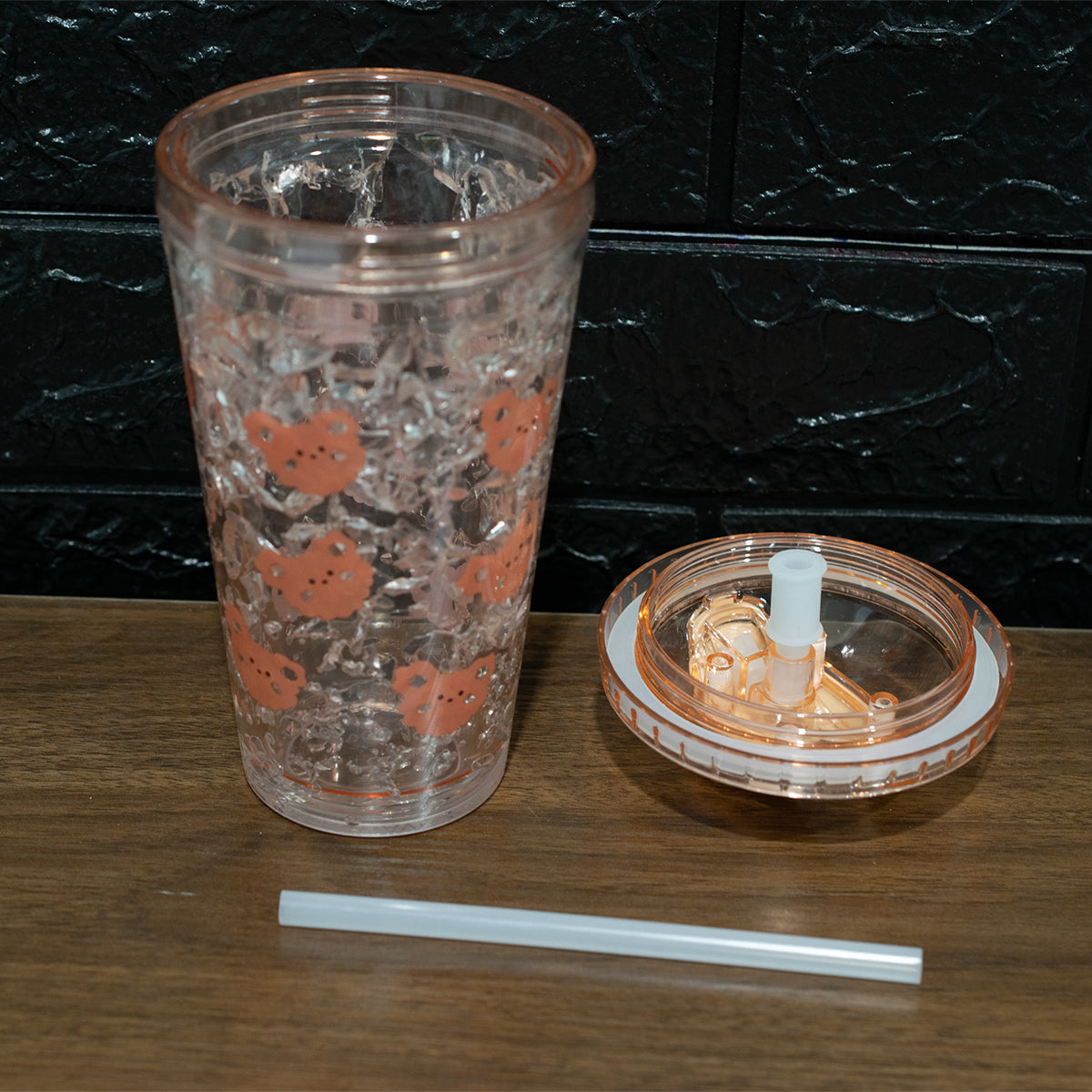 Pahar cu capac, Frosty Mug, Naimeed D5019, Ursulet-Roz