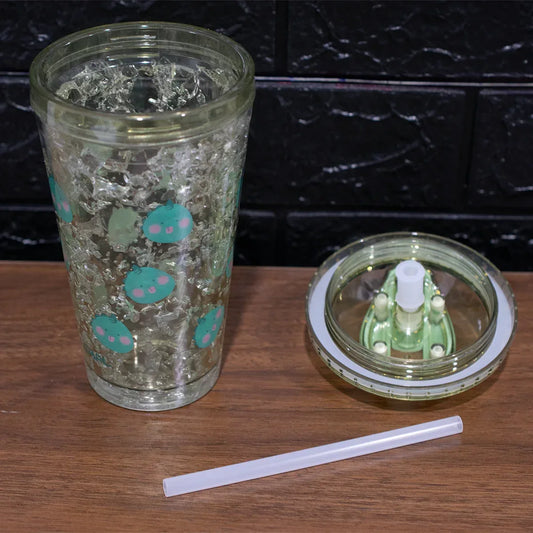 Pahar cu capac, Frosty Mug, Naimeed D5019, Dino-Verde - 221.ro