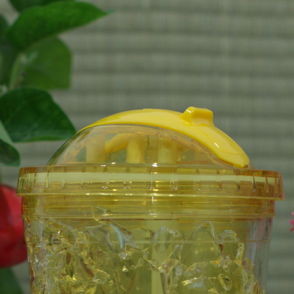 Pahar cu capac, Frosty Mug, Naimeed D5019, Ratusca-Galben