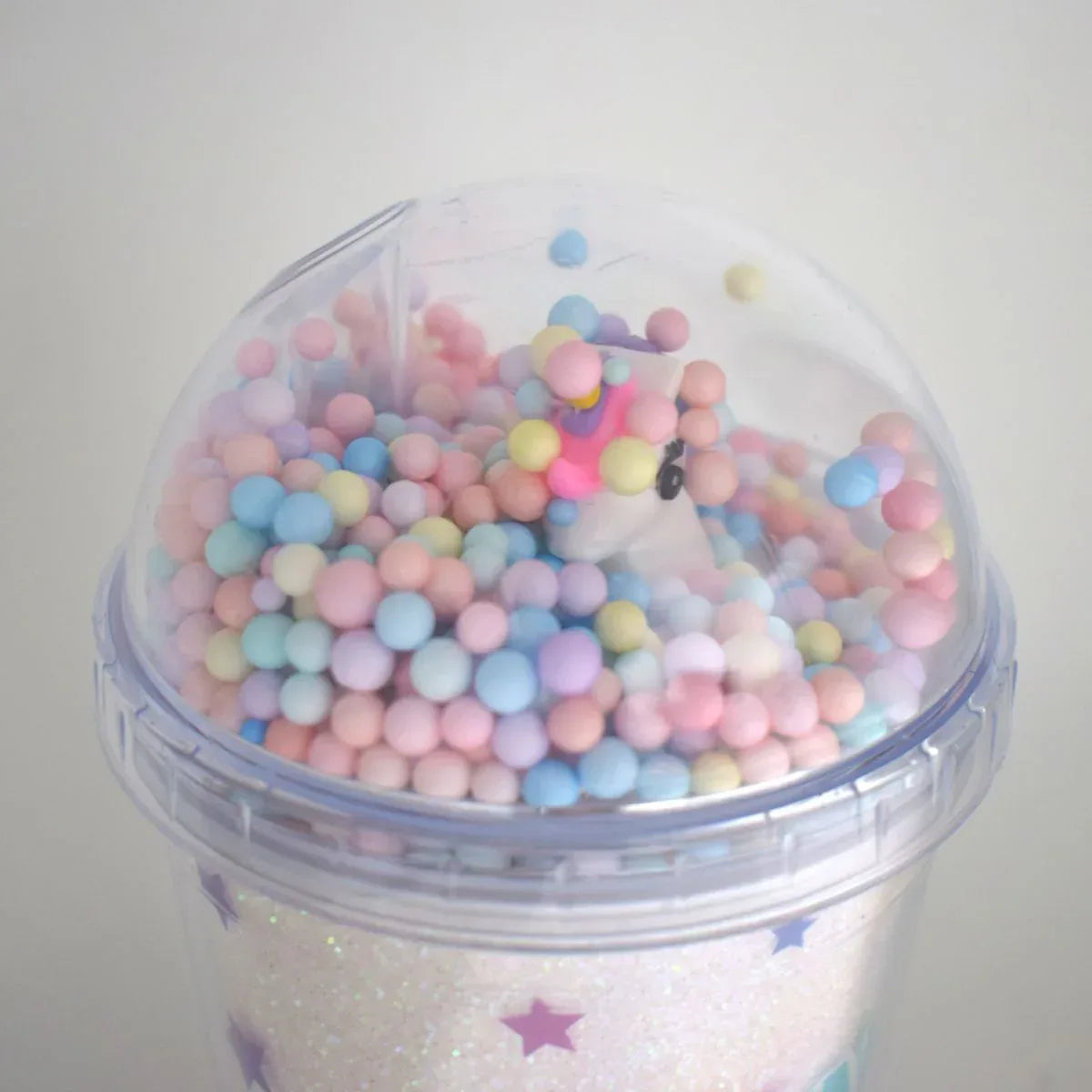 Pahar cu capac, Naimeed D5022, Roz-Unicorn - 221.ro
