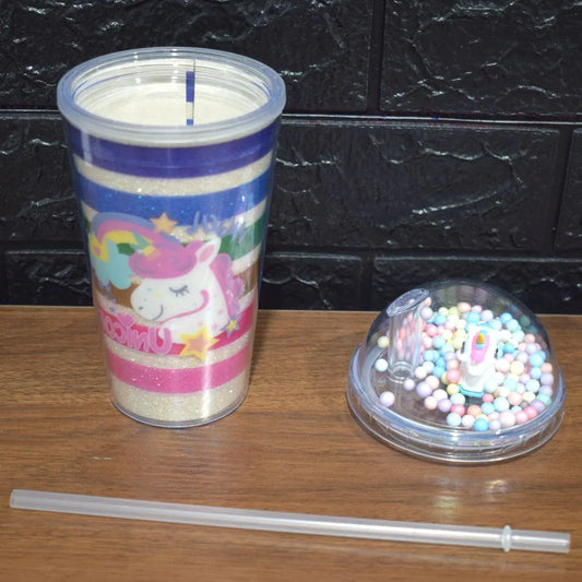 Pahar cu capac, Naimeed D5022, Roz-Curcubeu - 221.ro