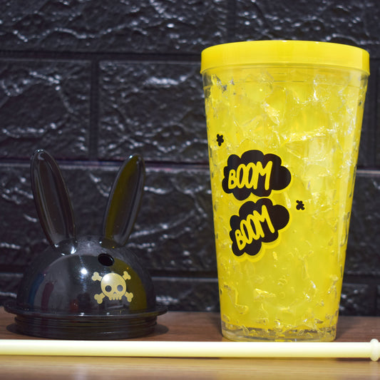 Pahar cu capac, Frosty Mug, Naimeed D5025, Iepure-Galben