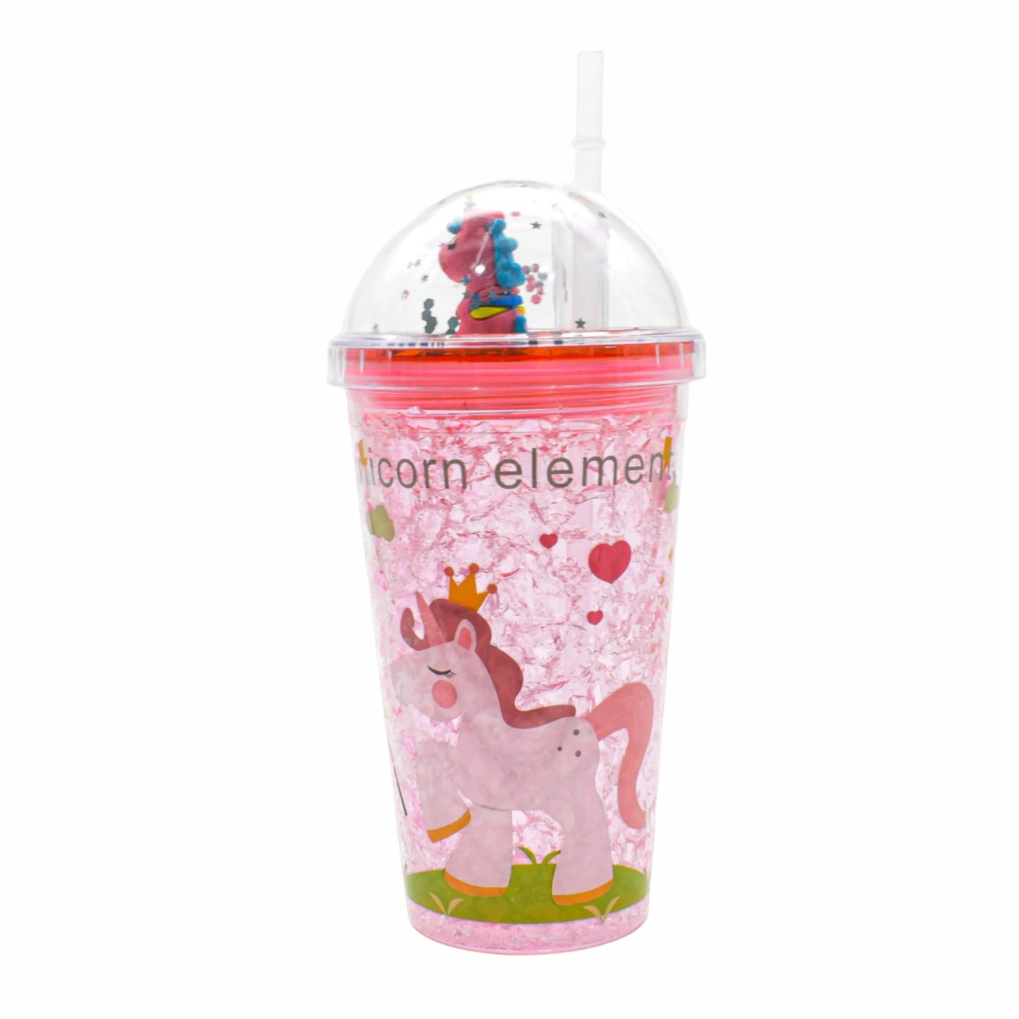 Pahar cu capac, Naimeed D5026, Unicorn-Roz - 221.ro