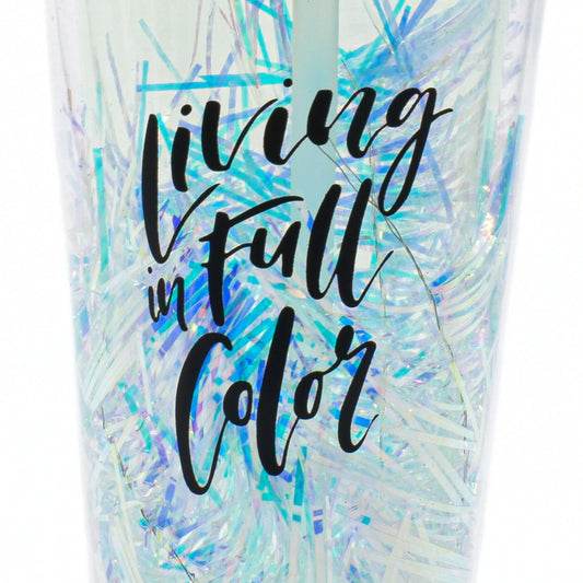 Pahar cu capac, Naimeed D5027, Verde-Paiete - 221.ro