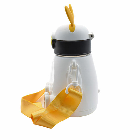 Sticla apa pentru copii, iepuras, 550 ml, Naimeed D5031, Alb