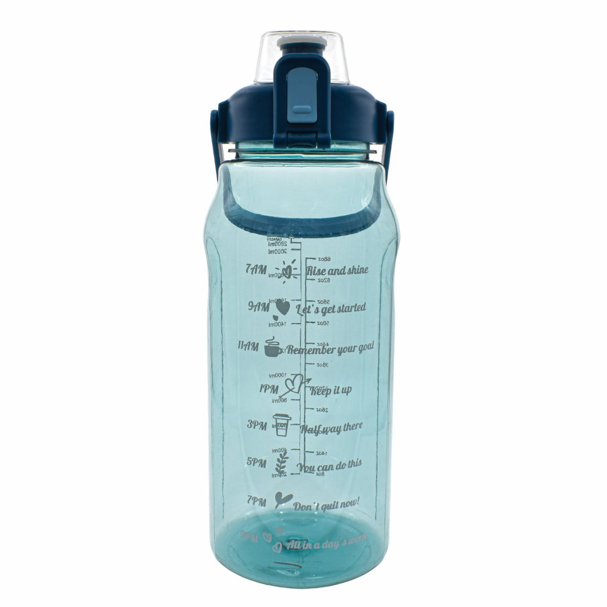 Sticla Apa Sport, Gradata, 2800 ml, Naimeed D5040, Albastru