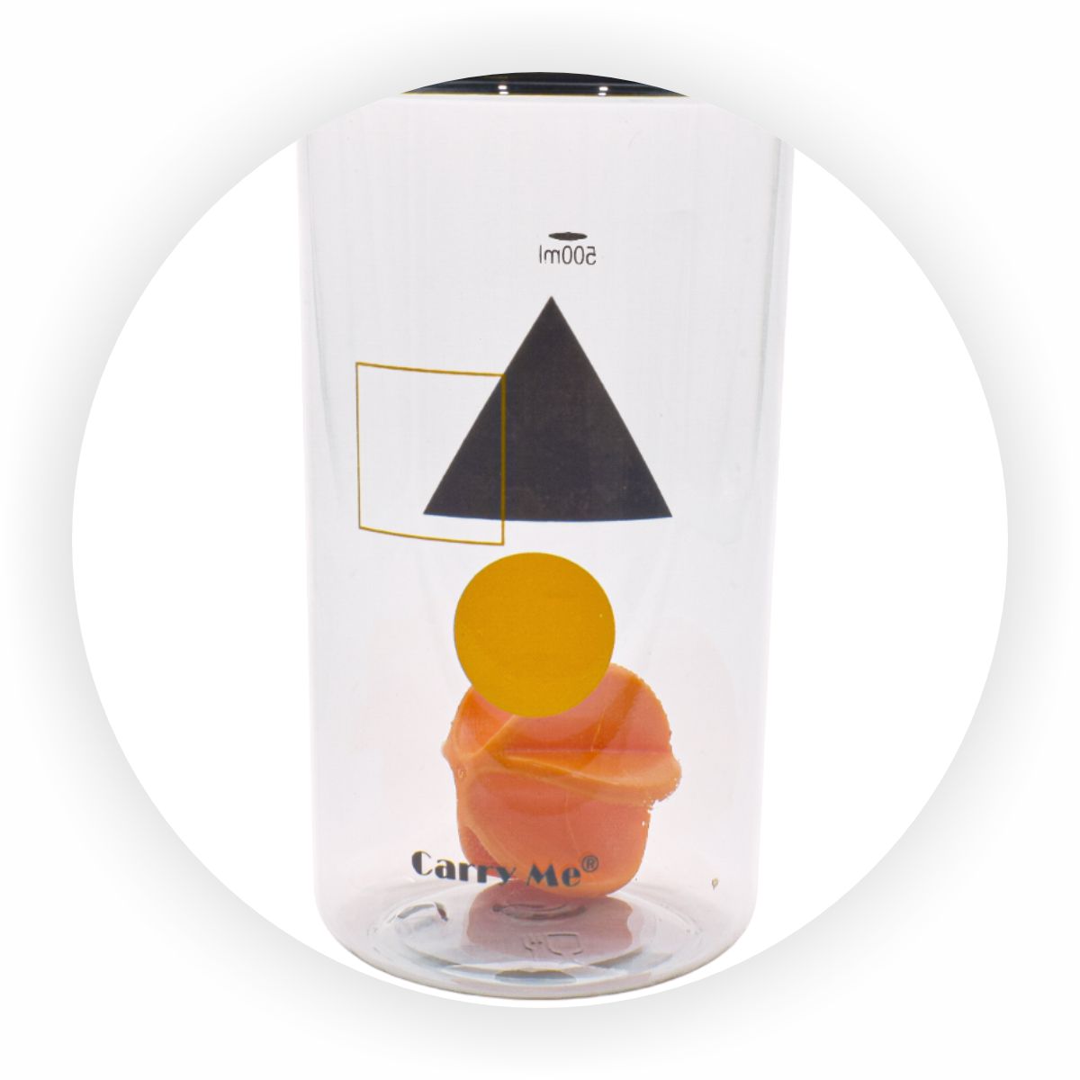Sticla apa, gradata, 500ml, Naimeed D5045, Gri