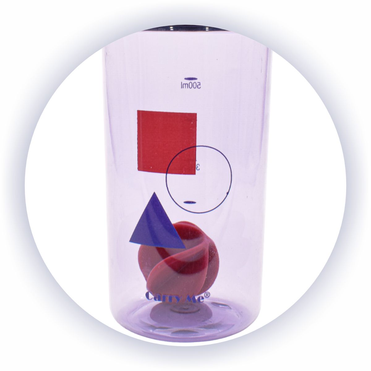 Sticla apa, gradata, 500ml, Naimeed D5045, Mov