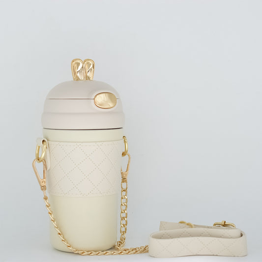 Cana termos, 400ml, din inox, Naimeed D5049, Crem