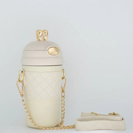 Cana termos, 400ml, din inox, Naimeed D5049, Crem - 221.ro