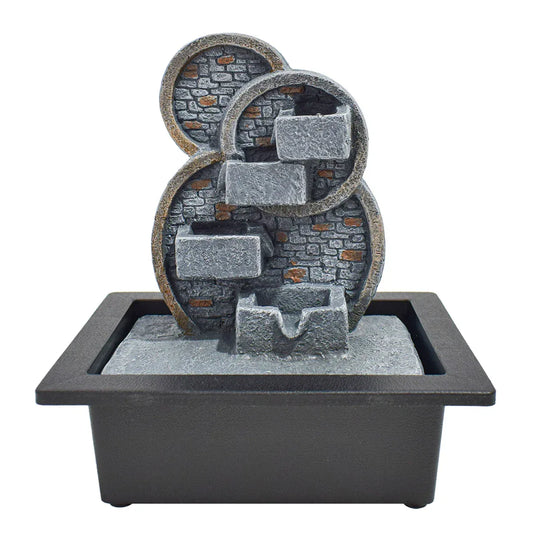Fantana arteziana, Feng Shui, LED, pompa submersibila, Naimeed D5060, 23x17x28cm - 221.ro