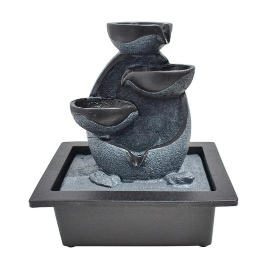 Fantana arteziana, Feng Shui, LED, pompa submersibila, Naimeed D5062, 23x18x28cm - 221.ro