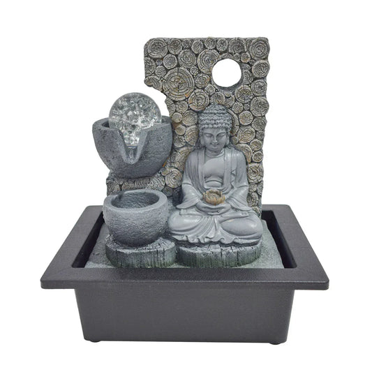 Fantana arteziana, Feng Shui, LED, pompa submersibila, Naimeed D5064, 23x17x29cm - 221.ro