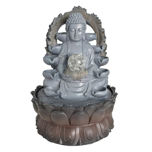 Fantana arteziana, Feng Shui, LED, pompa submersibila, Naimeed D5070, 26x26x37cm - 221.ro