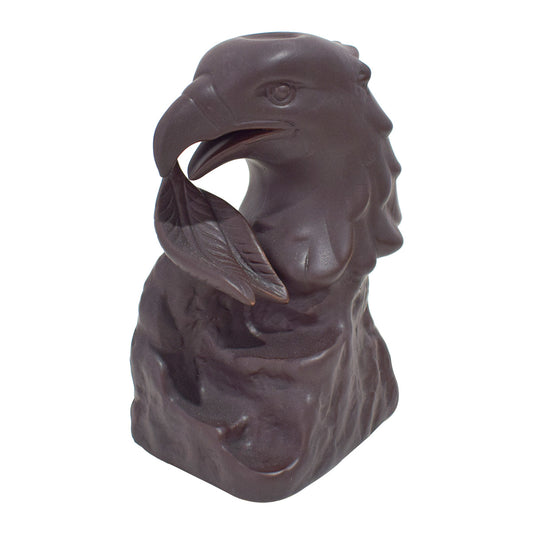 Suport conuri parfumate, Naimeed D5083, cascada de fum, aromaterapie, ceramica, Maro, 9x8x14cm