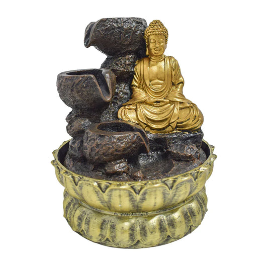 Fantana arteziana, Feng Shui, LED, pompa submersibila, Naimeed D5104, 20x20x26cm - 221.ro