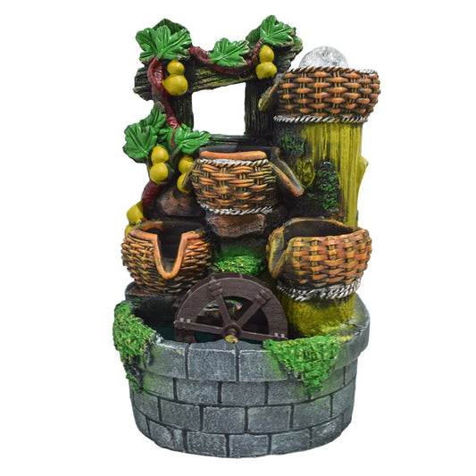 Fantana arteziana, LED, pompa submersibila, Naimeed D5109, 24x20x37cm - 221.ro