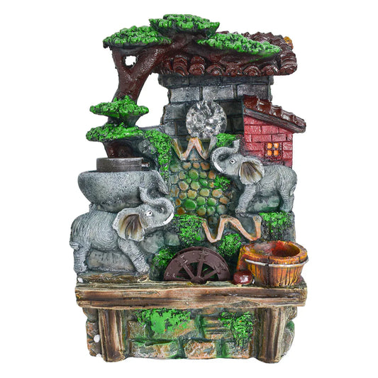 Fantana arteziana, LED, pompa submersibila, Naimeed D5113, 22x18x35cm - 221.ro