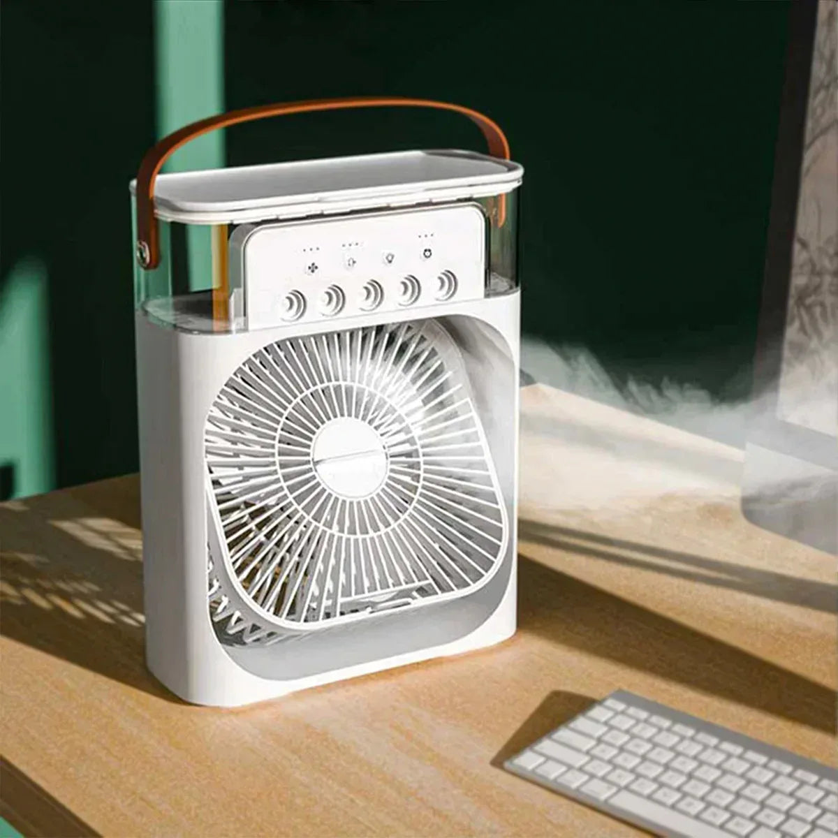 Ventilator, umidificator, Naimeed D5120, alimentare USB, Alb - 221.ro